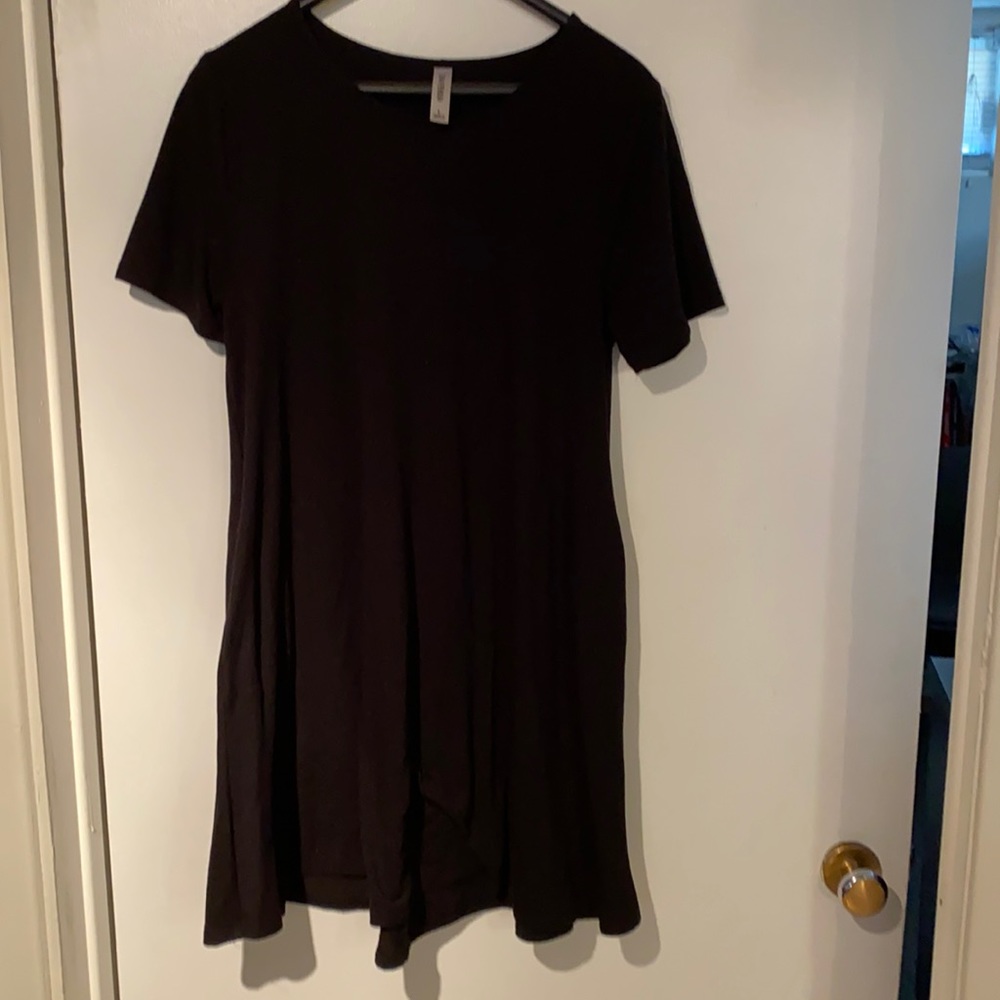 Simple black summer dress